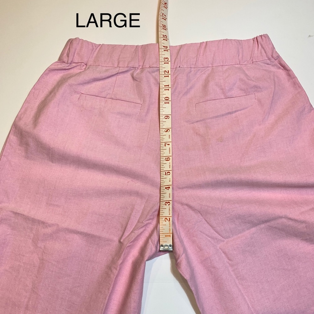 Pink High Waist Wide Leg Trouser Pants - Picture 11 of 16